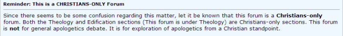 Reminder  This is a CHRISTIANS ONLY Forum   Christian Forums
